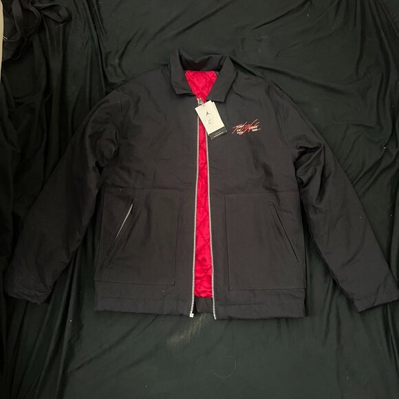 NWT Jordan Flight Heritage Reversible Jacket Black/Red SZ M - Picture 7 of 8